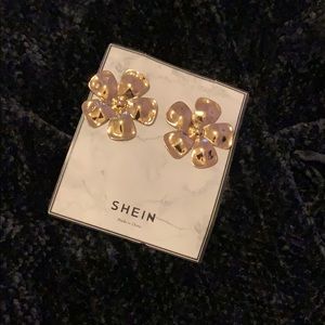 Golden Flower Earrings